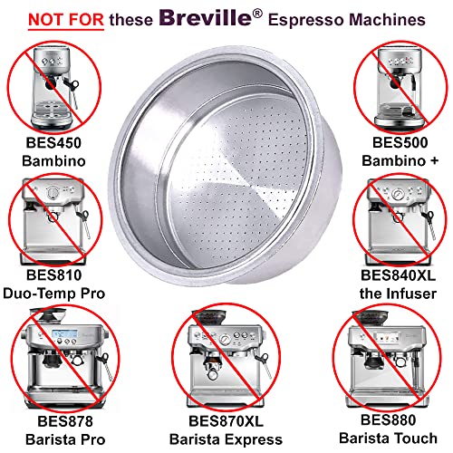 18-22 g Filter Basket Compatible with 54mm Breville Sage Espresso machines