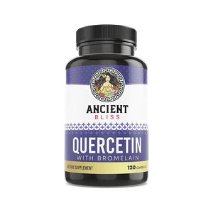 Ancient Bliss Quercetin with Bromelain 1200mg 120 Caps Organic/Vegan - NutrimentBoutique