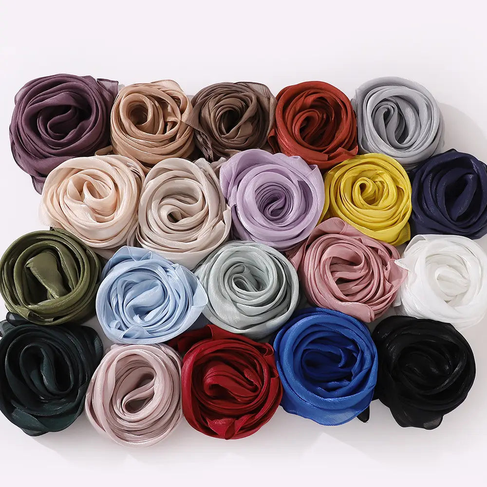 Breathable Satin Silk Scarf