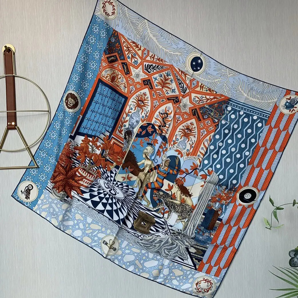 Classic Silk Scarf Large Square Scarf
