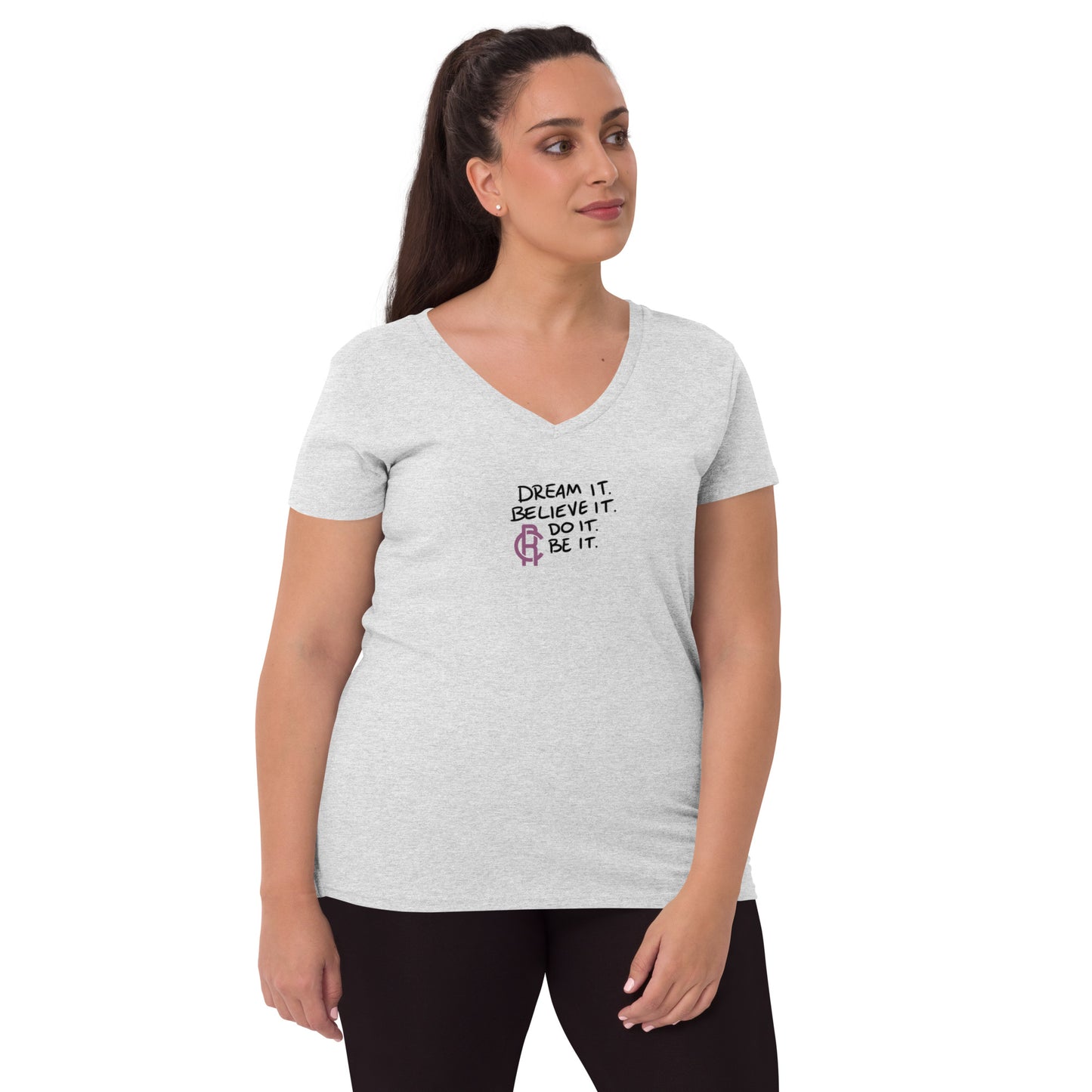 Romi Chase Quote Women’s Recycled V-neck T-shirt