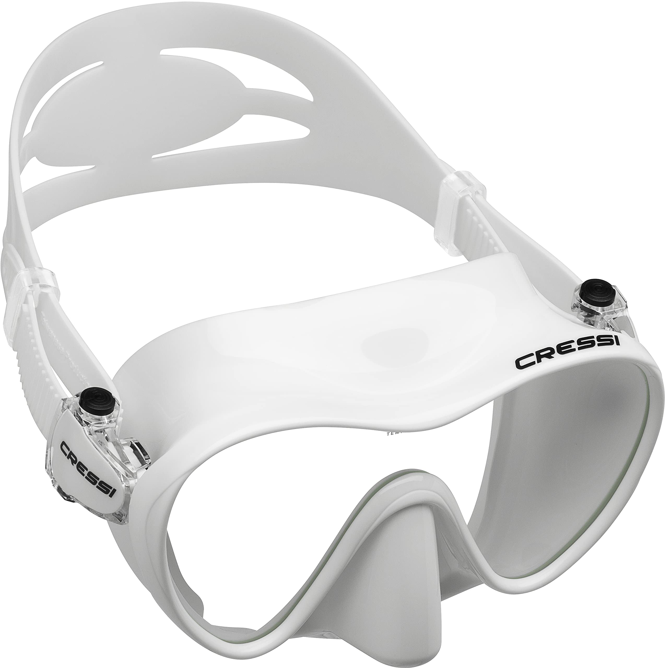 Cressi Single Lens Frameless Scuba Mask for Good Visibility - F-Dual:  Designed in Italy