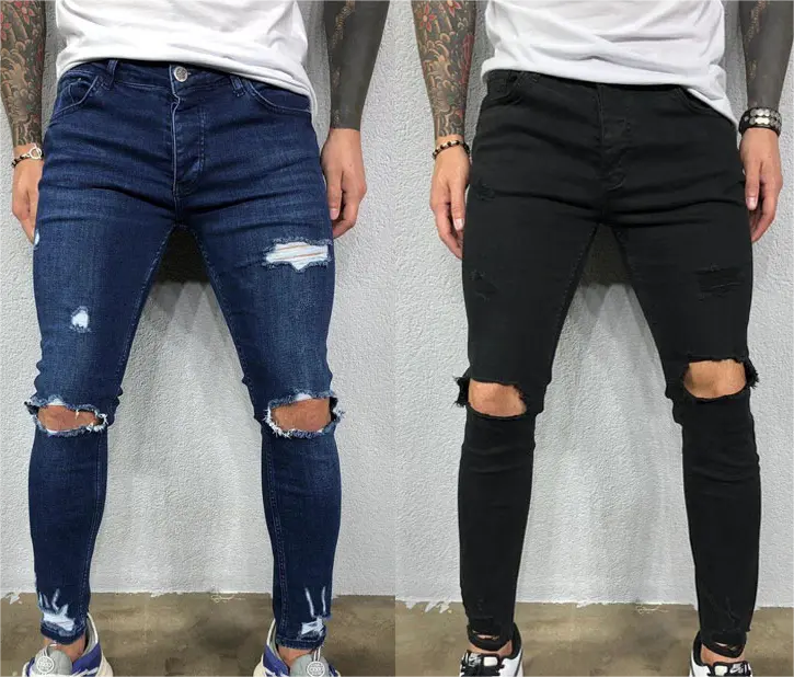 MEN RIPPED JEANS