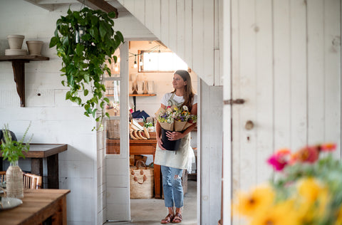 end of summer on the flower farm