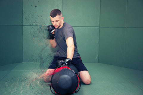 A photo of a pro fighter using Barry Robinson World Class Fighters in MMA Striking system