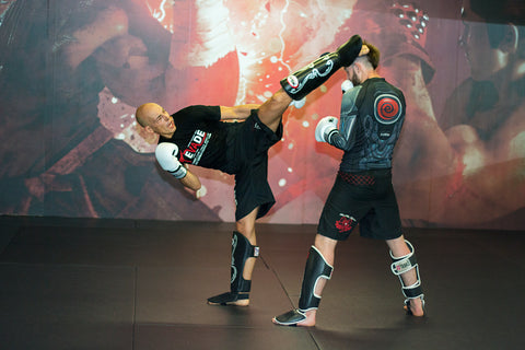 A photo of black belt David Breed from his Freestyle Kickboxing volume