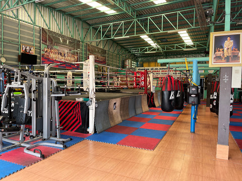 A photo of the training facilities at one of the best Bangkok Muay Thai gyms in Thailand