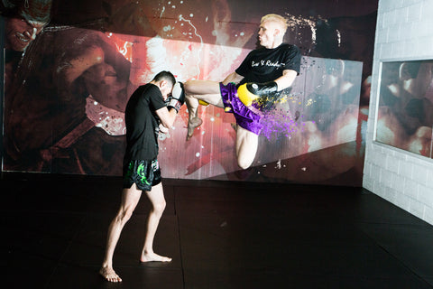 A photo of Paul Karpowicz from his Unorthodox Muay Thai Fighting Instructional volume