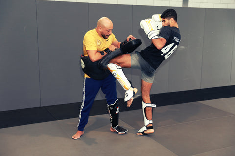 A photo of Said El Badaoui using Dutch Kickboxing Training Drills for Fighter Development