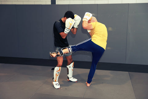 A photo of Said El Badaoui using Dutch Kickboxing Training Drills for Fighter Development
