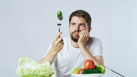 A photo of someone pondering food from the Nutrition in Martial Arts Blog Post