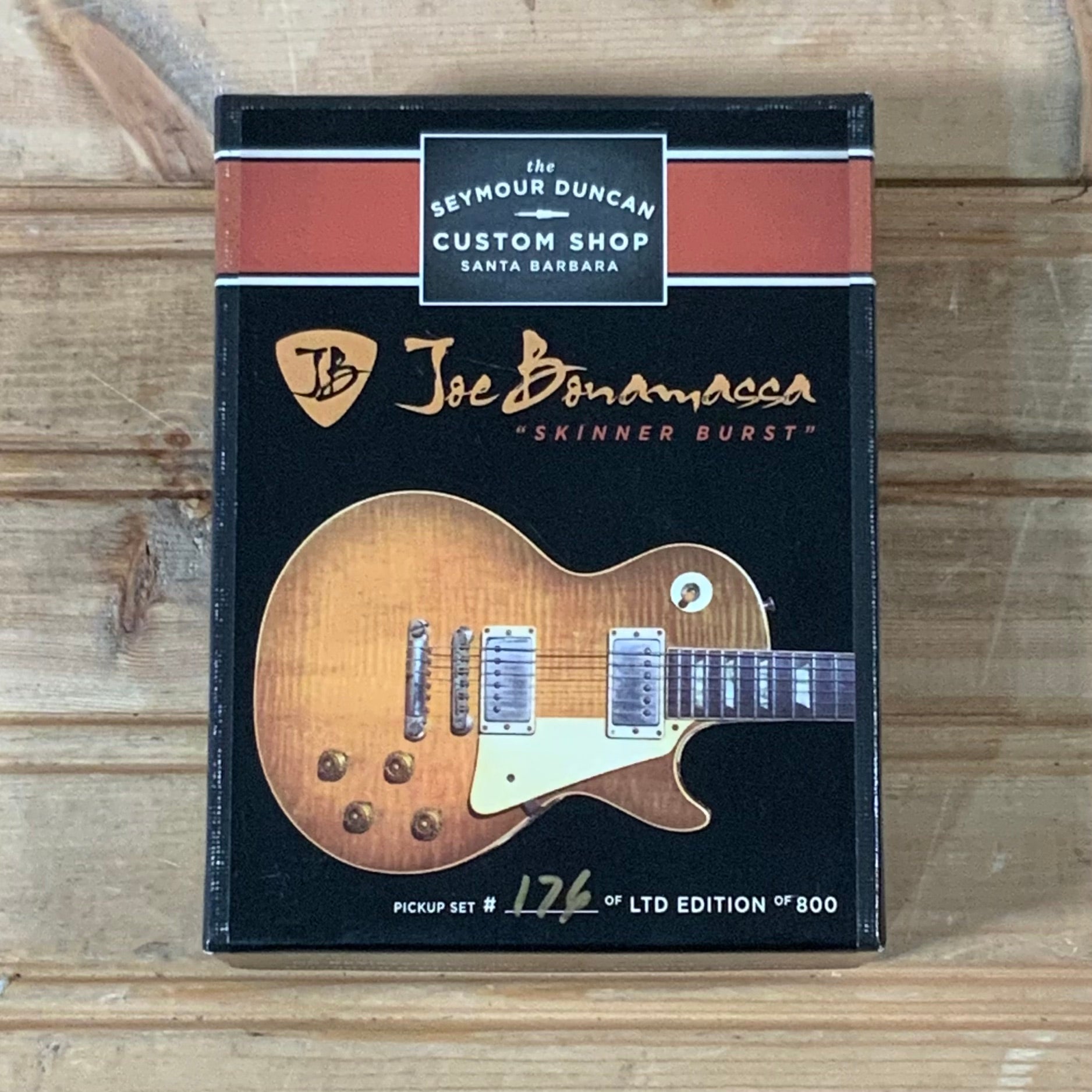 joe bonamassa skinner burst pickup set