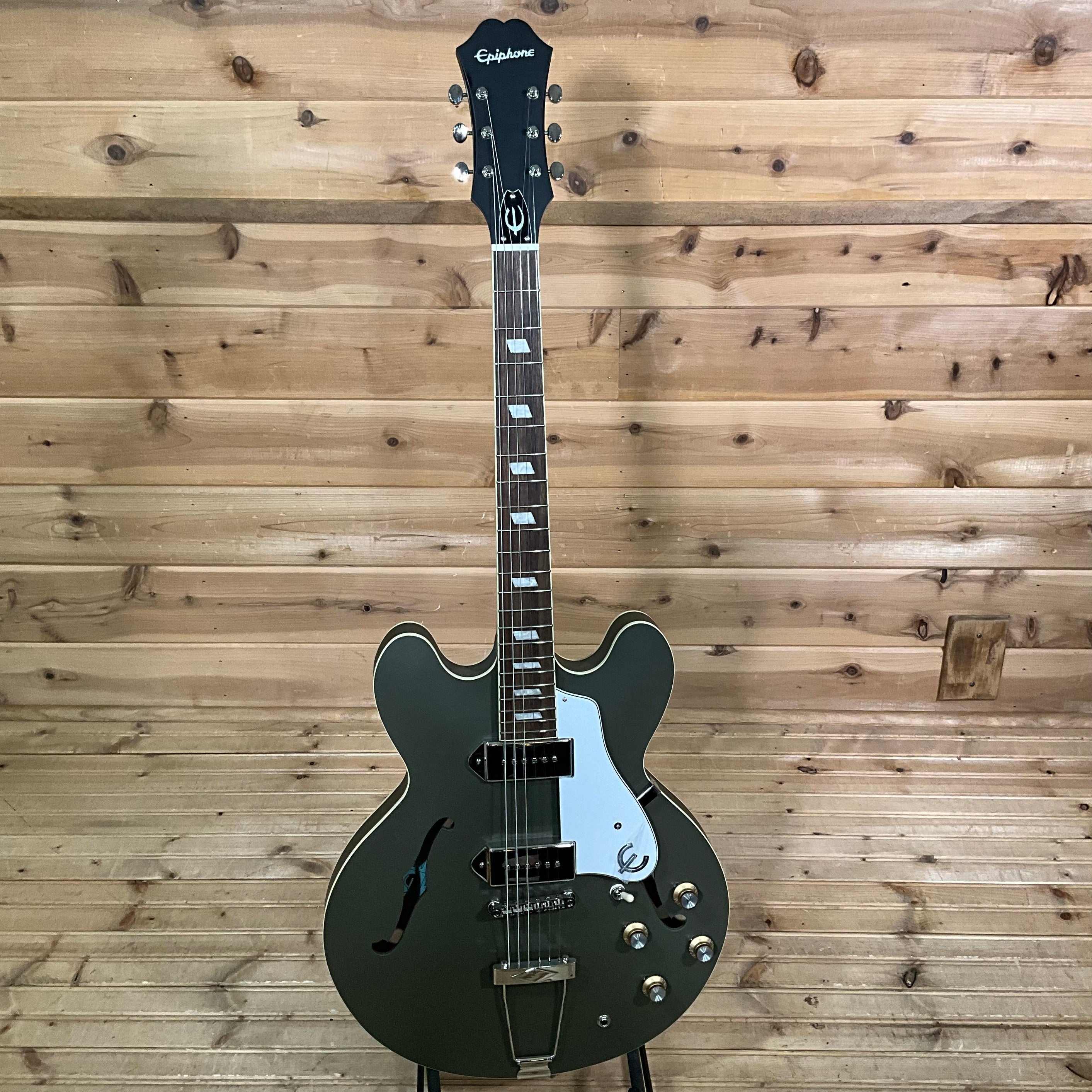 新製品情報も満載 Epiphone Casino Worn Olive Drab カジノ asakusa.sub.jp