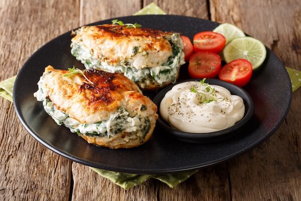 Stuffed chicken breasts