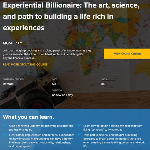 Experiential Billionaire | UCLA