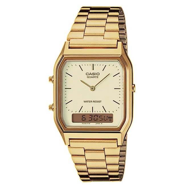 accesorios Papúa Nueva Guinea garaje Casio Análogo Digital Dorado | C018 – Relojeria el hombre del tiempo