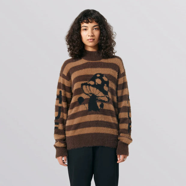 HUF - Shroom Jacquard Knit Sweater - Brown