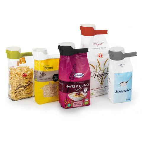 Seal & Pour Food Storage Bag Sealer Clip Cereal Sealing Clip Reusable