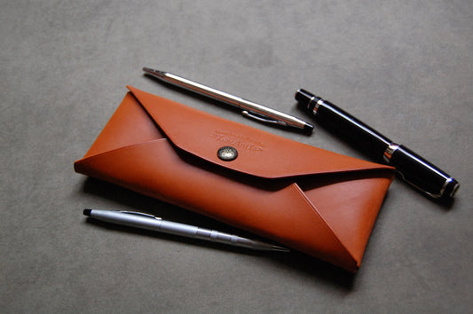 Leather Fountain Pen Holder PDF Pattern. Pen Case Template. Pen