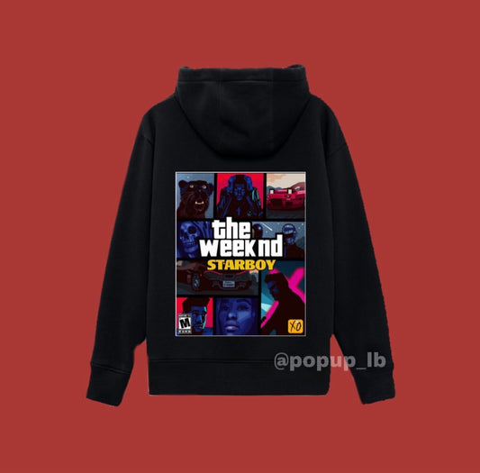 OUHZNUX Felpa con Cappuccio The Weeknd Rapper Print Pullover Shirt Felpa da  Uomo Hip Hop Black Fun Felpa con Cappuccio Xxs-3Xl : : Sport e  tempo libero