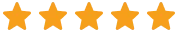 Five orange stars in a horizontal row.