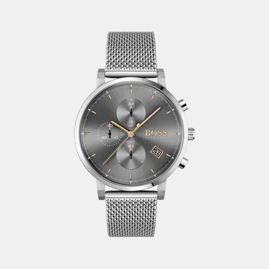 Just Grey Analog Male In Stainless Steel Time Watch Boss | Boss –