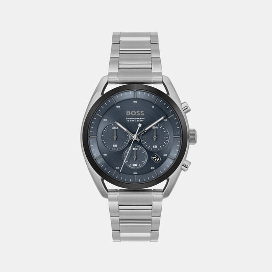 Time Steel 1513973 Blue – Just In Watch Stainless Chronograph Male