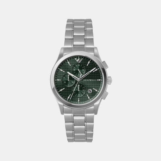 Male Grey Chronograph Stainless Steel Watch AR11527 – Just In Time