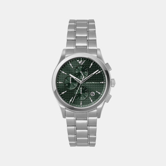 Male Grey Chronograph AR11527 Watch In – Just Time Steel Stainless