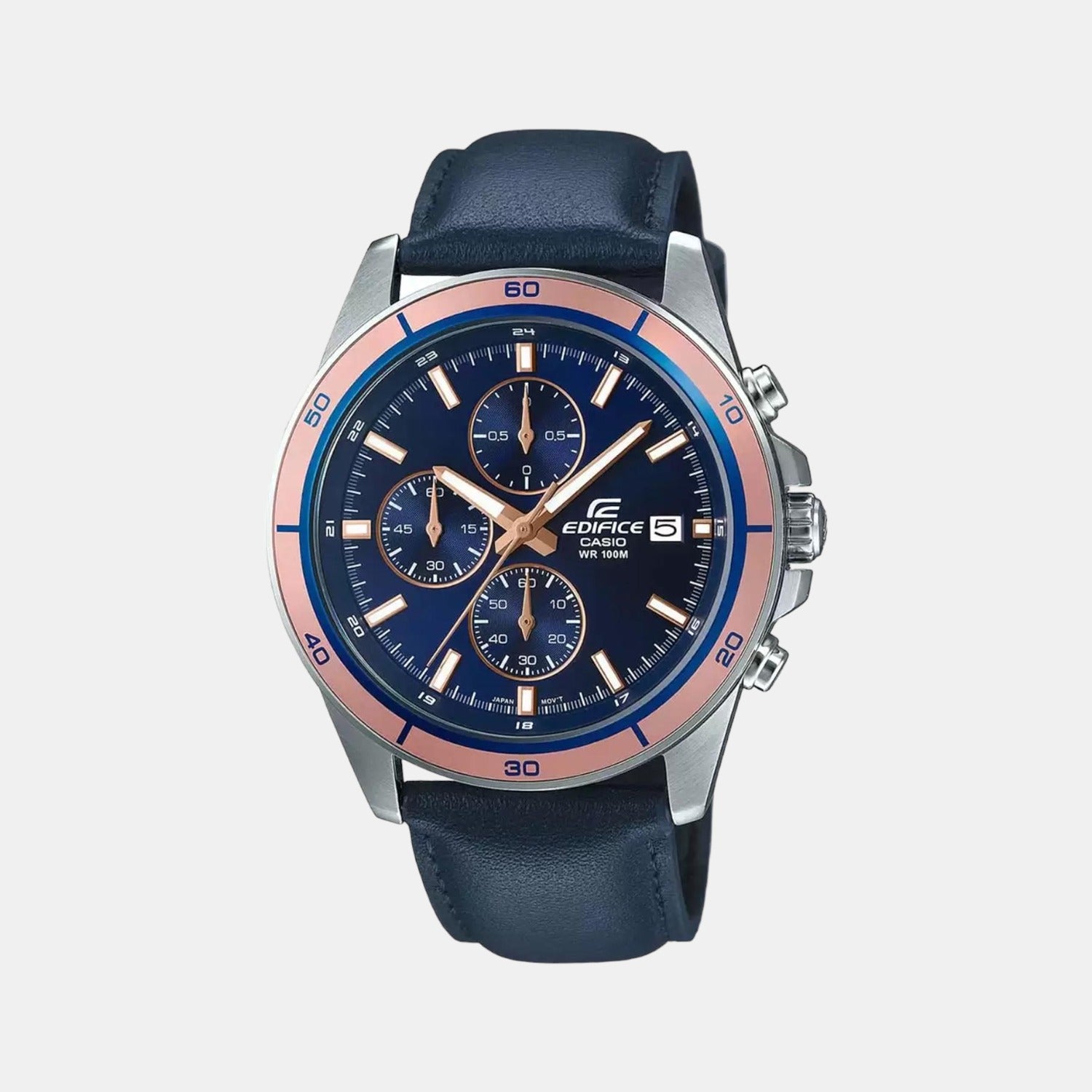 Casio edifice ex194 leather clearance chronograph