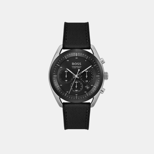Energy Male Black Chronograph Stainless Steel Watch 1513971 – Just In Time