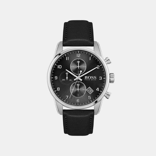 Reason Male Black Analog Leather 1513981 Just Watch – Time In