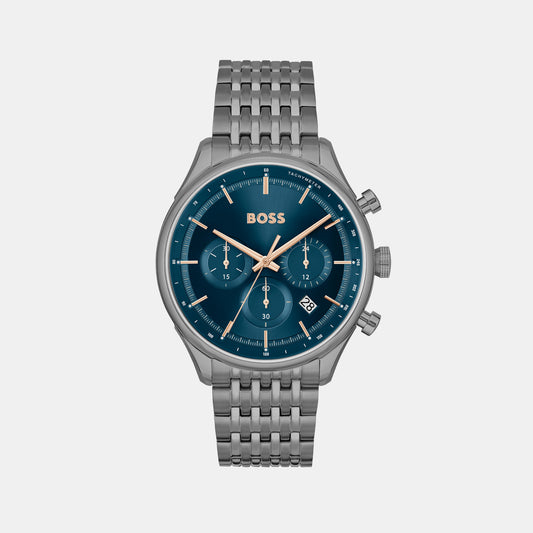 Center Court Male Blue Chronograph Stainless Steel Watch 1514026 – Just In  Time