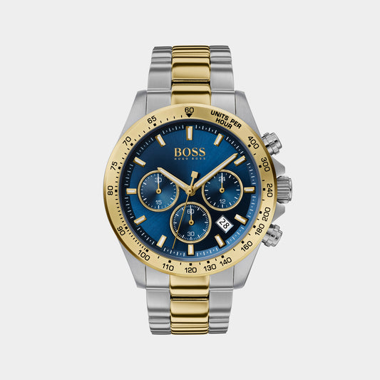 In Court – Stainless Just Chronograph Male Watch Time Steel 1514026 Blue Center