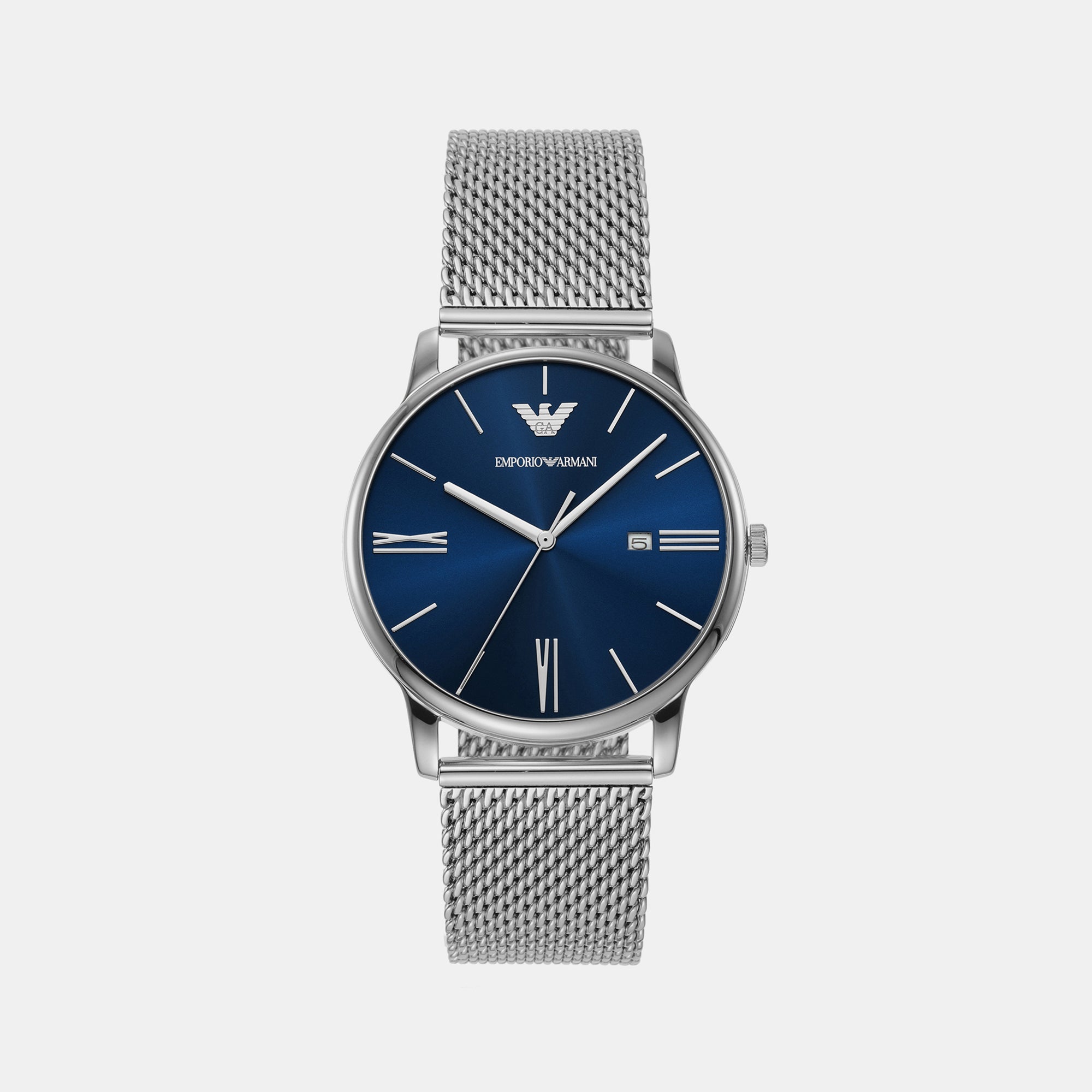 Female Blue Analog Stainless Steel Watch AR11576 – Just In Time