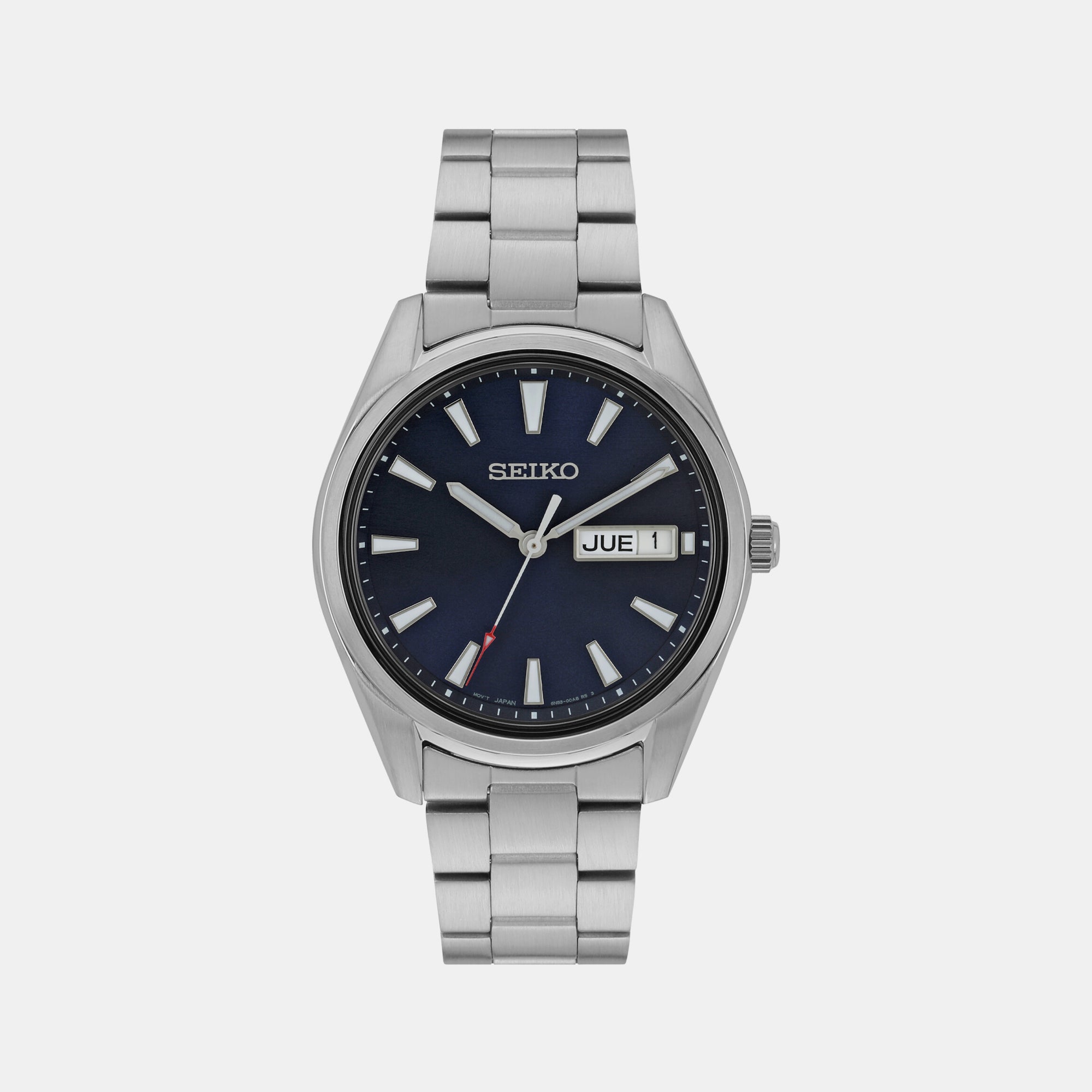 Seiko Male Blue Analog Stainless Steel Watch Seiko Just In Time