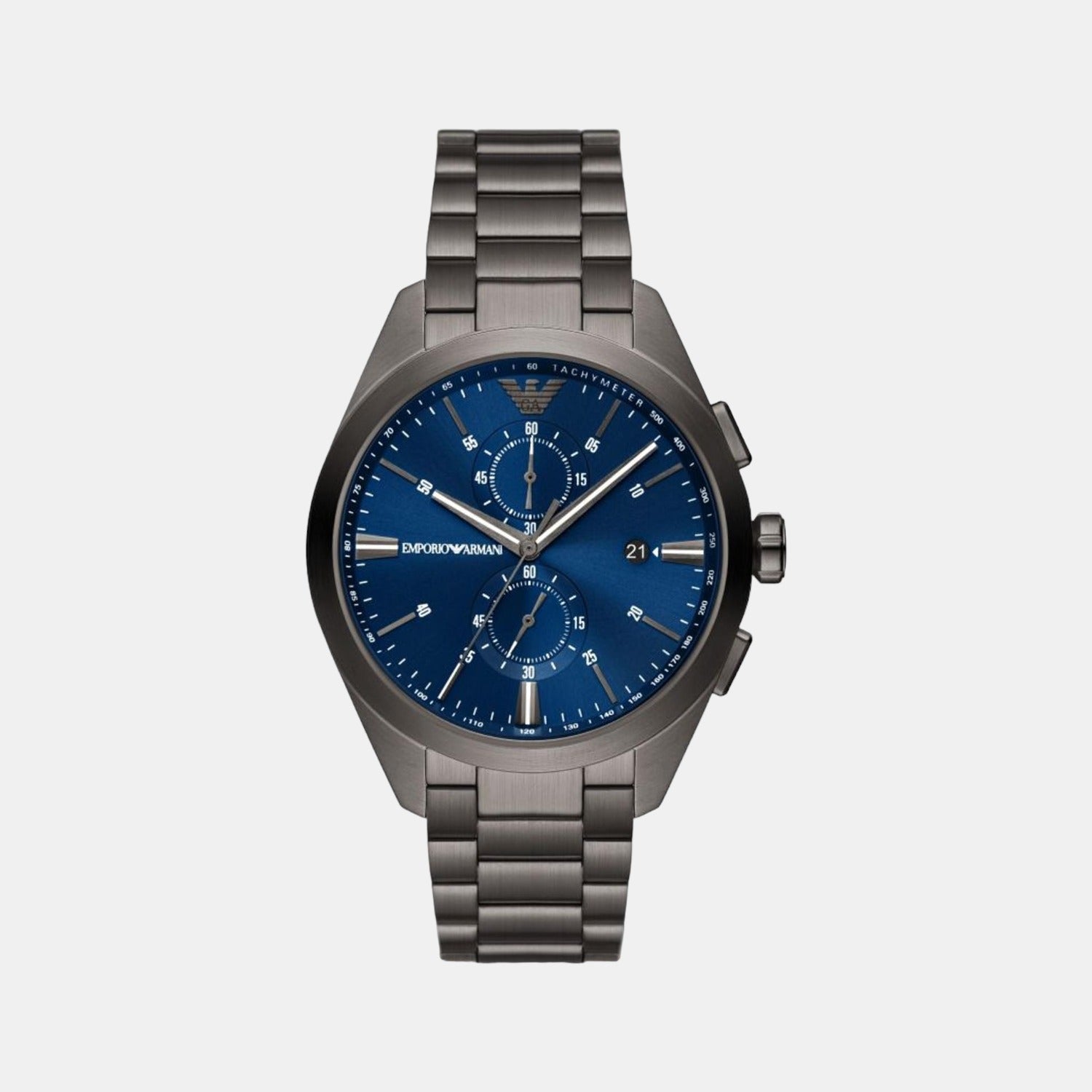 Male Blue Chronograph Stainless Steel Watch AR11541 – Just In Time