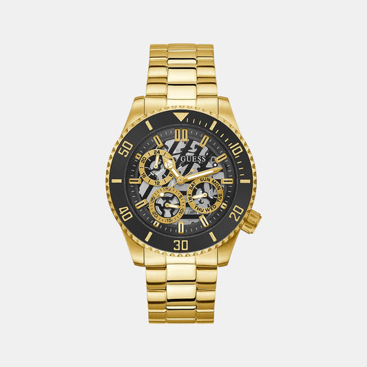Guess Male Watch | Stainless In Guess Just Time Analog – Steel