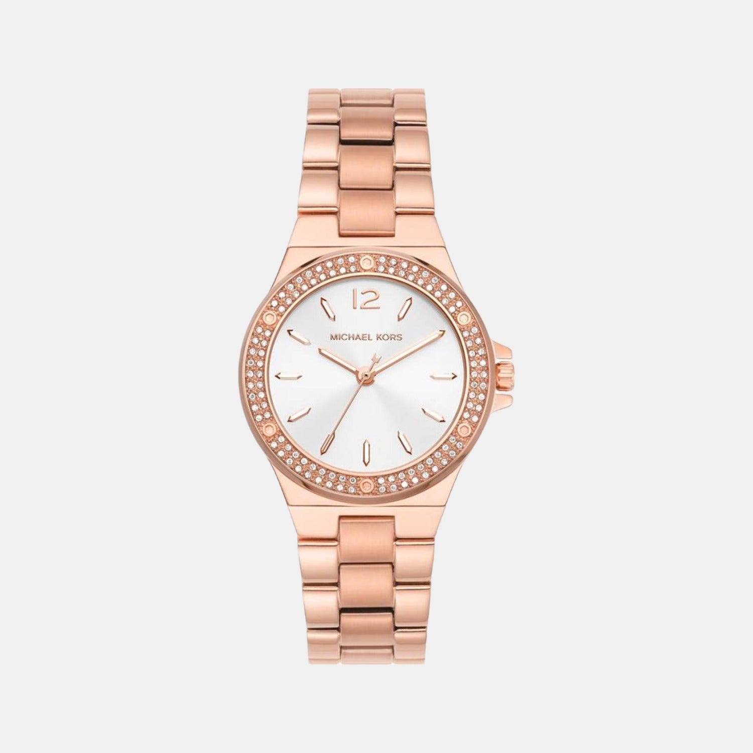 Female White Analog Stainless Steel Watch MK4521 – Just In Time