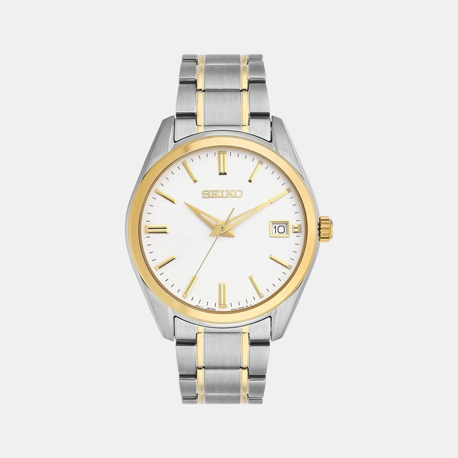 Seiko Male White Analog Stainless Steel Watch | Seiko – Just In Time