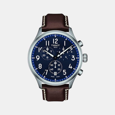 Chrono Xl Male Chronograph Leather Watch T1166171604200
