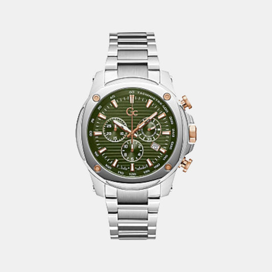 Time 1514020 In Chronograph Watch Green Hero Mesh Male Just –