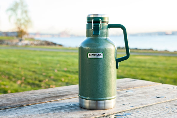 Delicate Patterns Stanley Classic Vacuum Growler Insulated Tumbler 64 Oz./  2 Qt. (Hammertone Green)