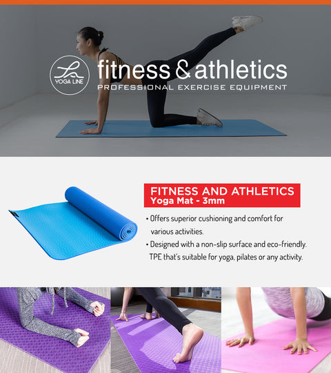 Fitness & Athletics Yoga Mat 3mm – Chris Sports