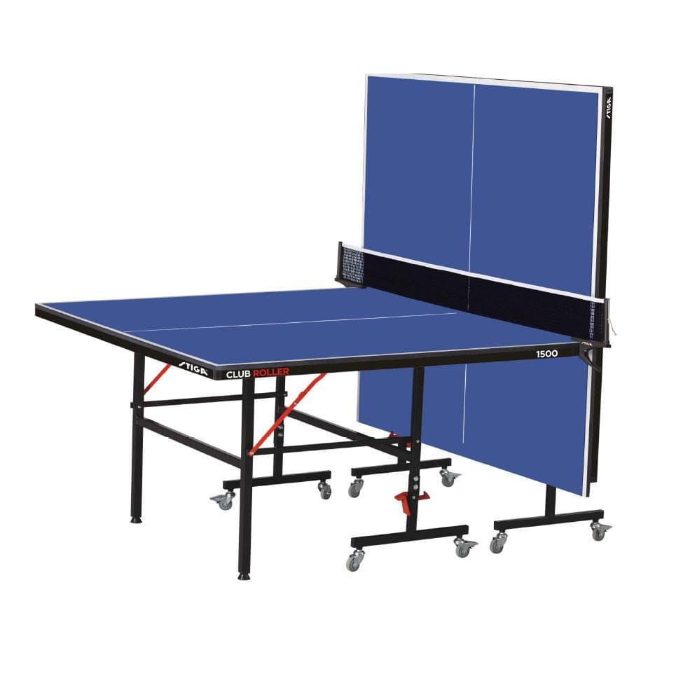 Stiga Club Roller Ping Pong Table with Net Set and Stiga ...