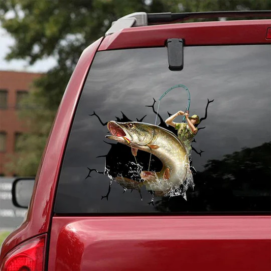 Funny Bass Fishing Stickers For Cars Your Cute Funny Vinyl Car