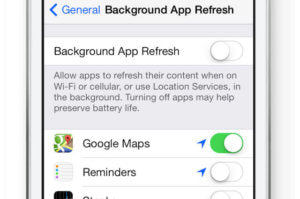 background app refresh