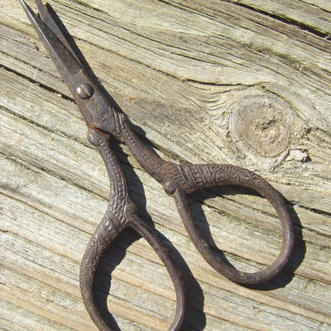 antique hair shears