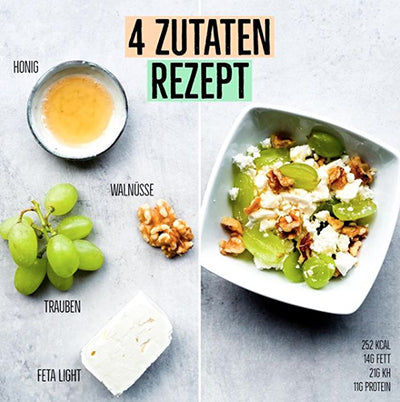 Trauben Snack mit Feta