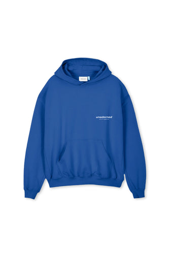 UNADORNED HOODIE COBALT BLUE